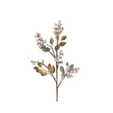 Decoris Spray with Foam Sugar Berries 60cm - Vintage Pink